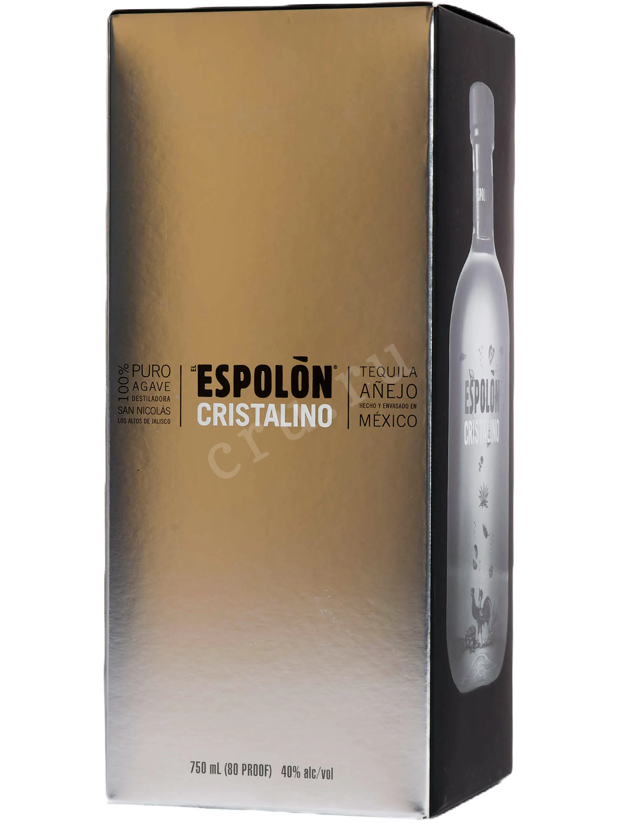 Espolon Cristalino in gift box 0.75 л купить - Текила Эсполон