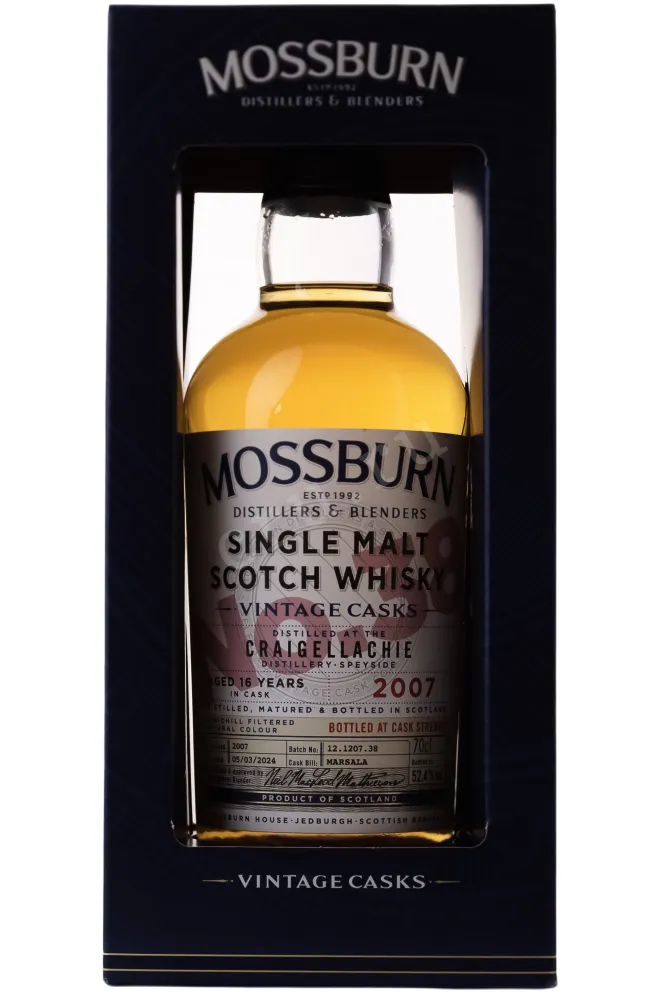 В подарочной коробке 1 Mossburn Craigellachie 16 Years Old in Gift Box 2007 0.7 л