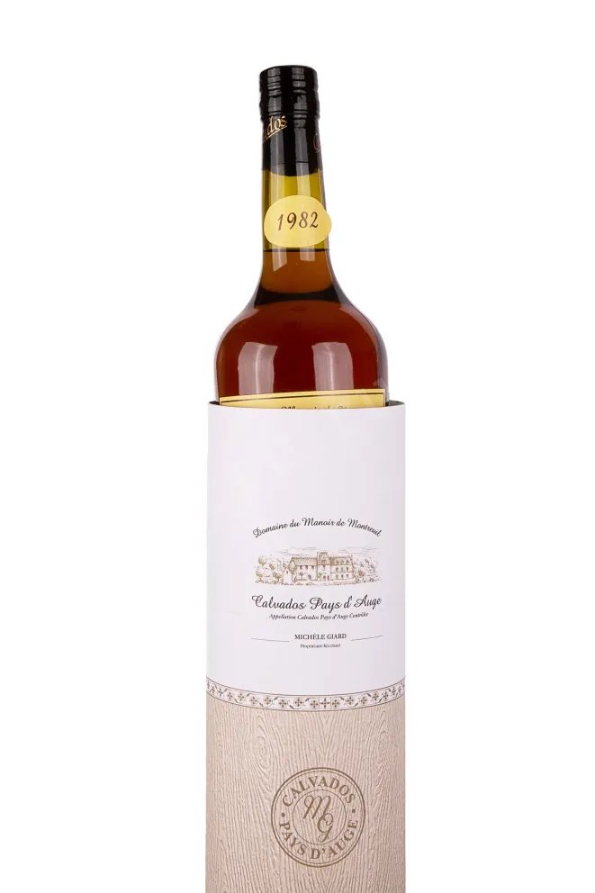 В тубе Domaine du Manoir de Montreuil Calvados Pays dAuge 1982 0.7 л