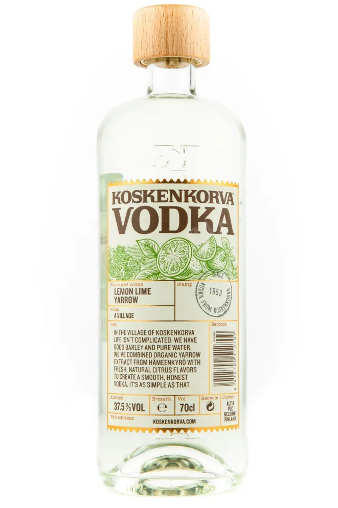 Водка Коскенкорва Лимон Лайм Тысячелистник  0.7 л
