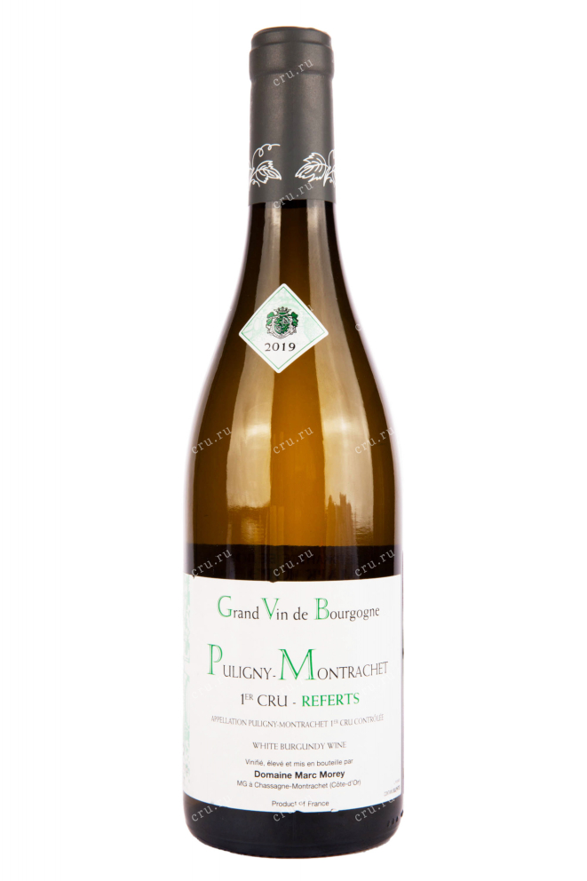 Вино Marc Morey Puligny-Montrachet 1-er Cru Referts 2019 0.75 л