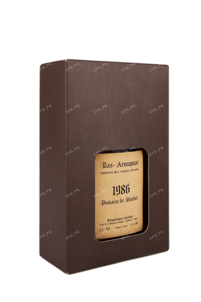 Арманьяк Domaine de Haubet gift box 1986 0.7 л