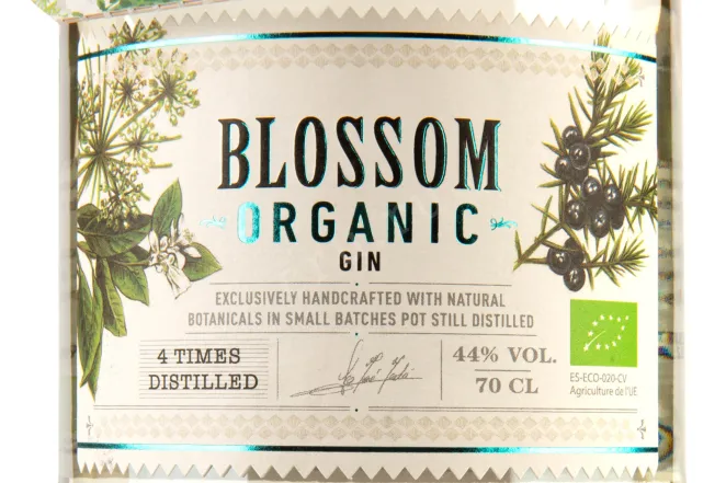 Этикетка Blossom Organic 0.7 л