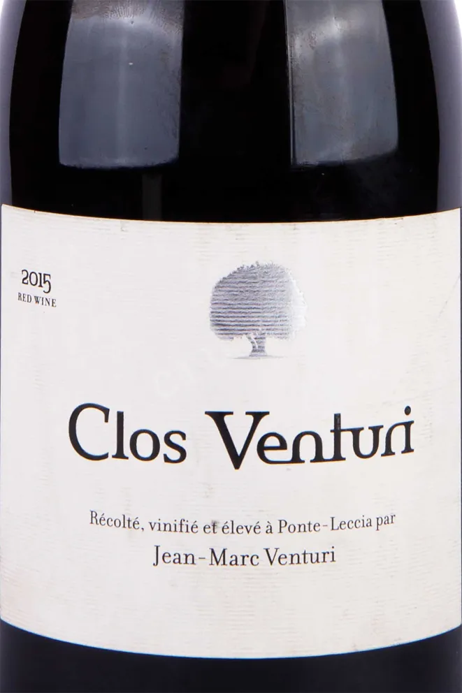Этикетка Clos Venturi AOC Vin de Corse 2015 0.75 л