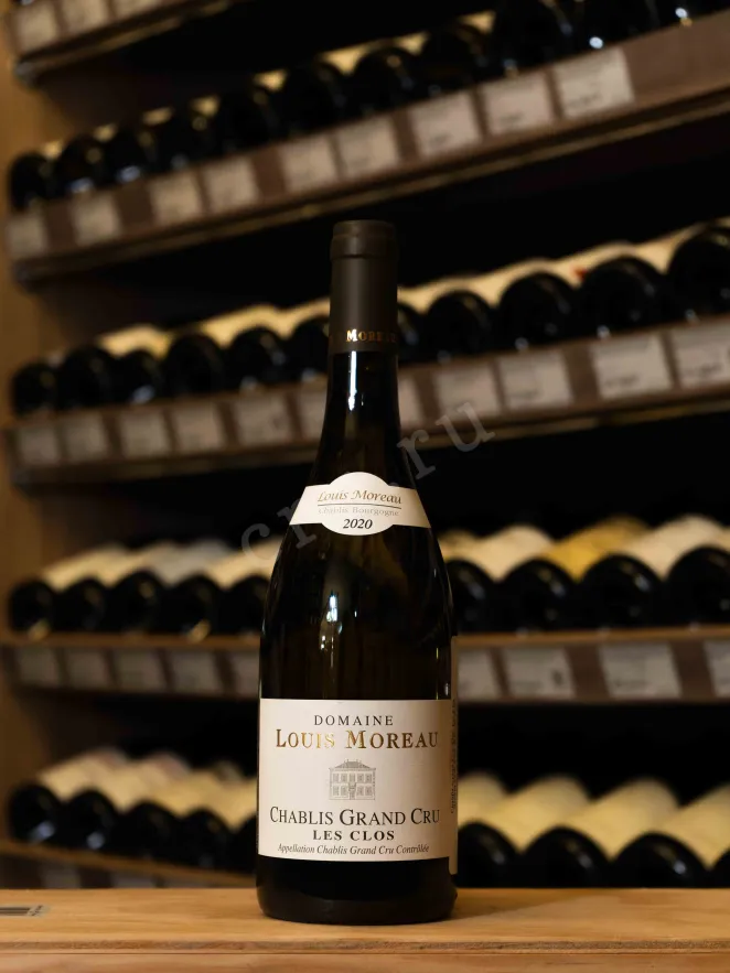 В магазине Крю Профи Domaine Louis Moreau Chablis Grand Cru Les Clos AOC 2020 0.75 л