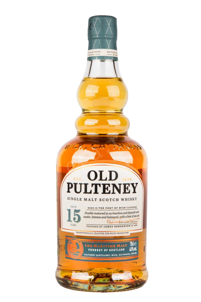 Виски Old Pulteney 15 Years Old with gift box  0.7 л