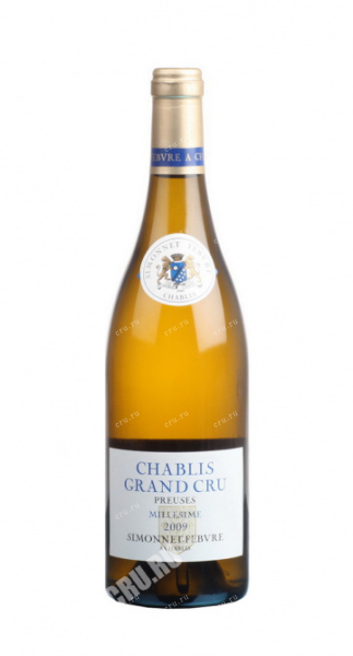 Вино Chablis Grand Cru Preuses Millesime 2009 0.75 л