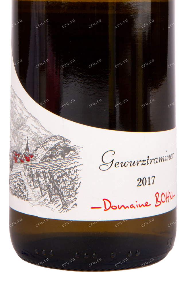 Этикетка вина Domaine Bohn Gewurztraminer 0.75 л