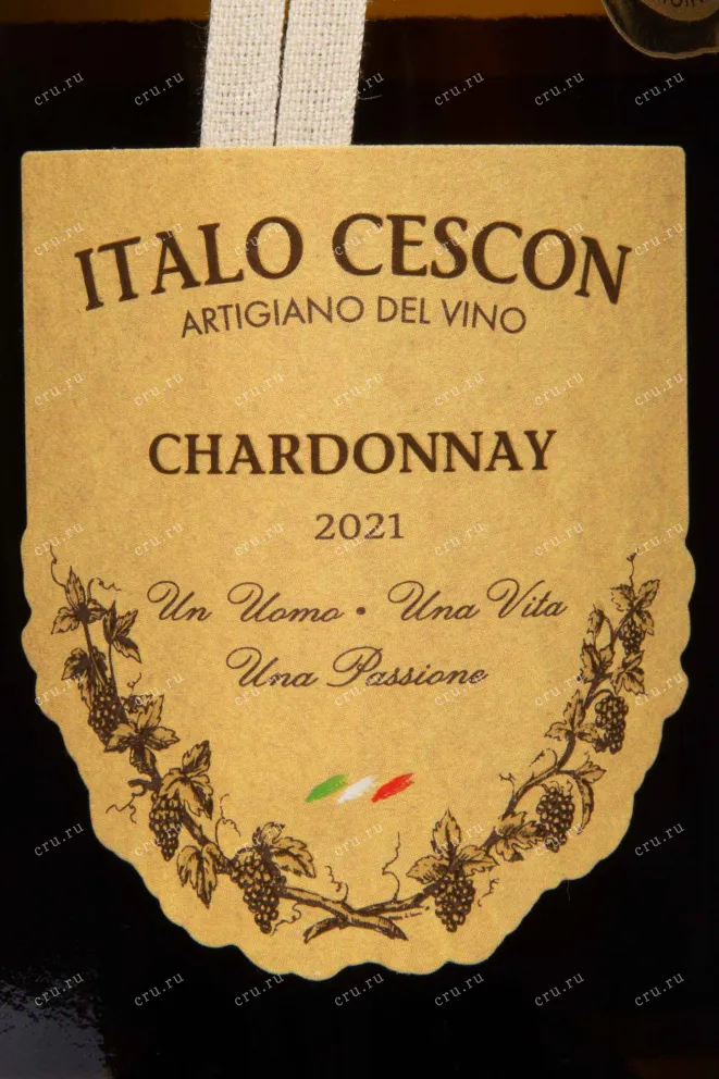 Этикетка Italo Cescon Chardonnay 2021 0.75 л