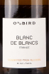 Этикетка Oddbird Blanc de Blancs 2020 0.75 л