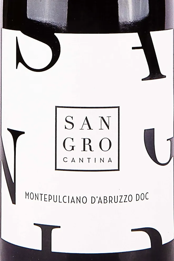 Этикетка Cantina Sangro Montepulciano d'Abruzzo 2022 0.75 л