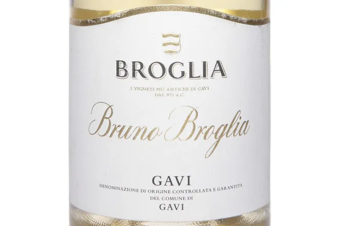 Этикетка Bruno Broglia Gavi del Comune di Gavi 2020 0.75 л