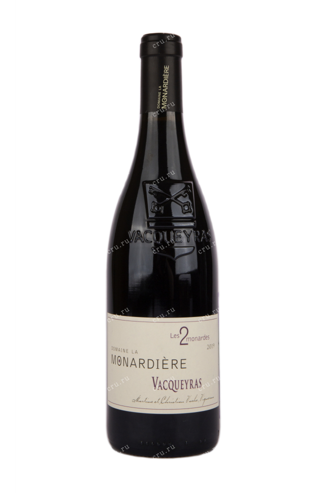 Вино Domaine La Monardiere Les 2 Monardes Vacqueyras 2019 0.75 л