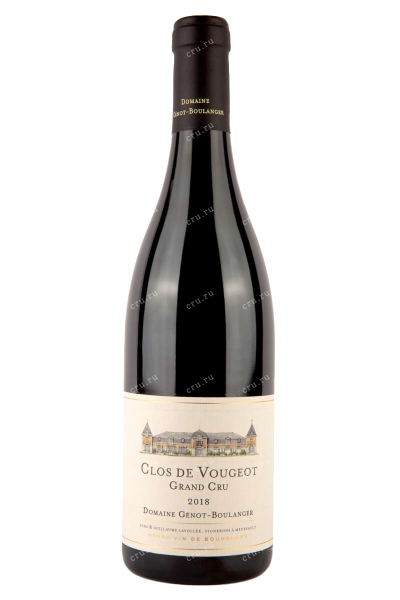 Вино Domaine Genot-Boulanger Clos de Vougeot Grand Cru 2018 0.75 л