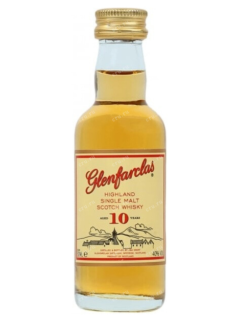 Виски Glenfarclas 10 years  0.05 л