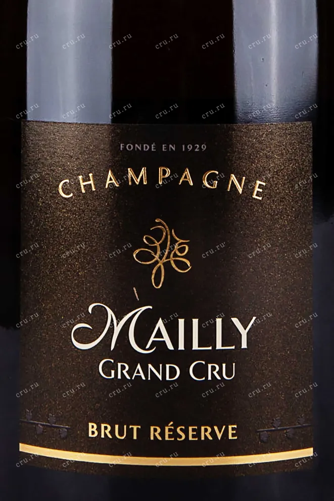 Этикетка Mailly Grand Cru Brut Reserve 2016 1.5 л
