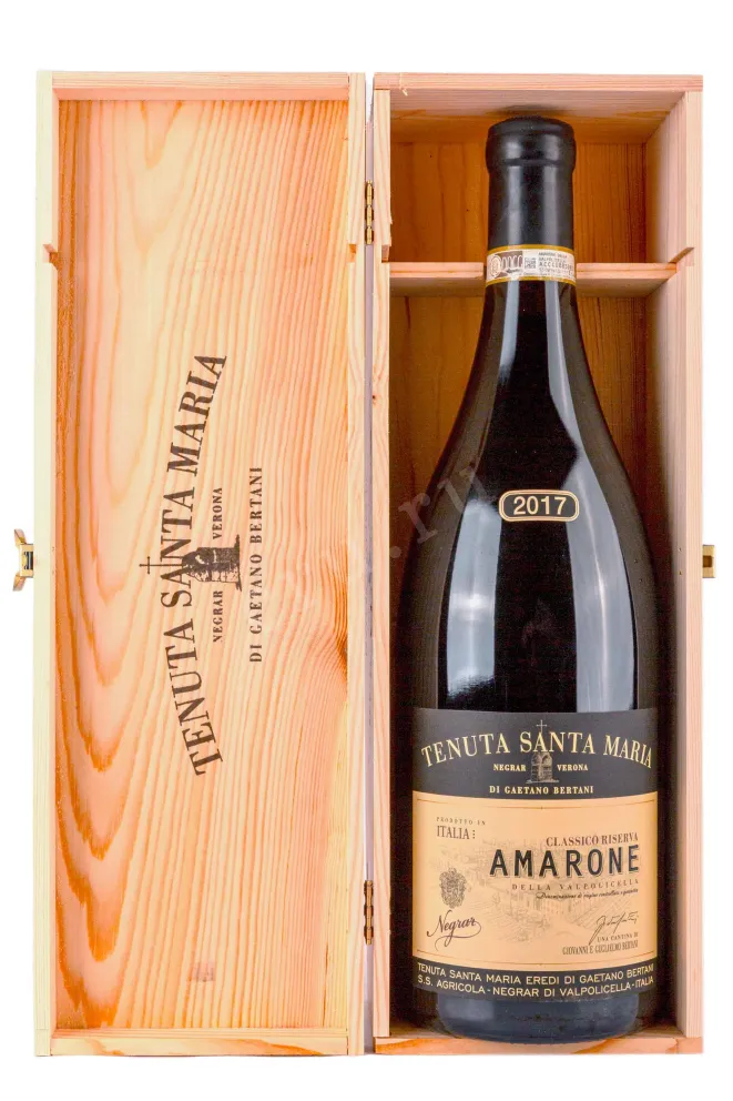 В деревянной коробке Tenuta Santa Maria Amarone della Valpolicella 2017 3 л