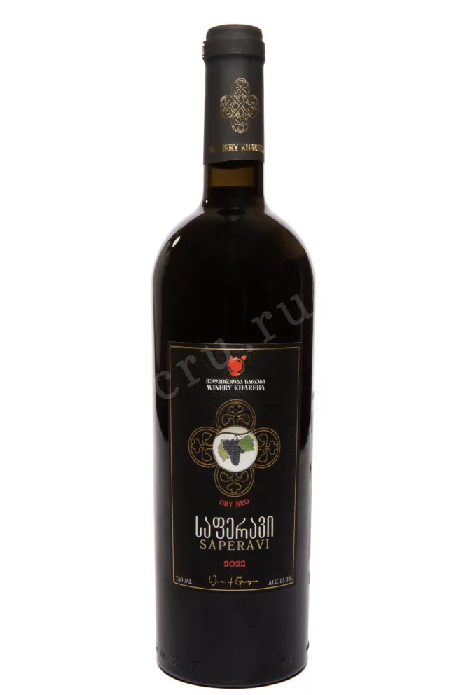 Вино Winery Khareba Saperavi with fruity tones 2022 0.75 л