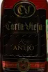 Этикетка Carta Vieja Anejo 0.25 л