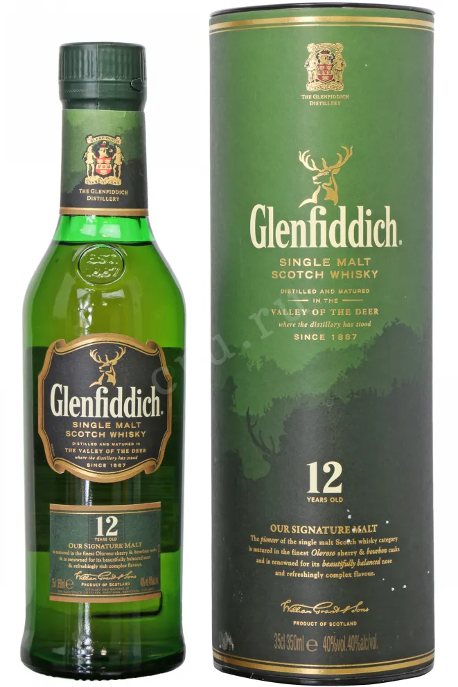 Виски Glenfiddich 12 years  0.35 л