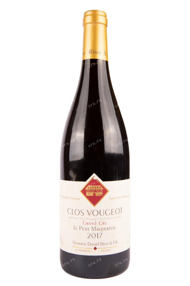 Вино Domaine Daniel Rion & Fils Clos Vougeot Grand Cru 2016 0.75 л