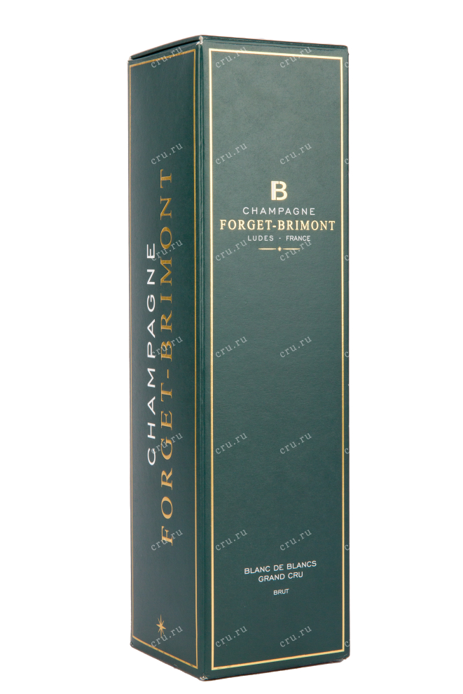 Подарочная коробка игристого вина Forget-Brimont Blanc de Blancs Brut with gift box 0.75 л