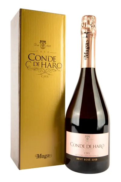 Игристое вино Konde de Haro Cava Metodo Tradicional Rose Brut 2019 0.75 л