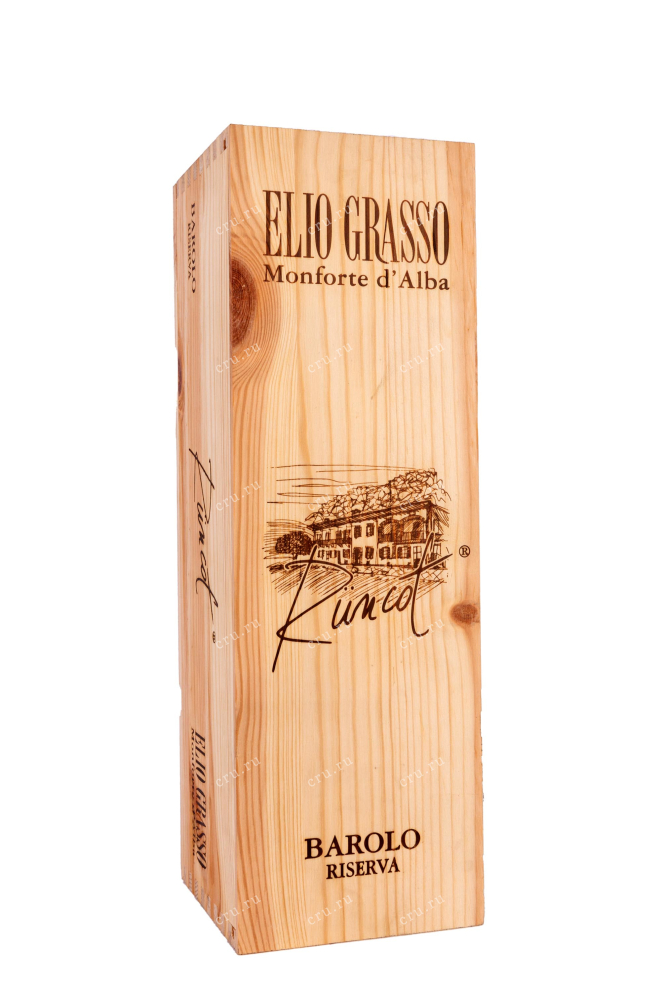 Подарочная коробка Barolo Runcot Riserva Elio Grasso wooden box 2013 1.5 л