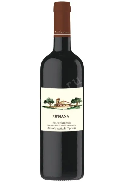 Вино Cipriana Bolgheri Rosso 2022 0.75 л