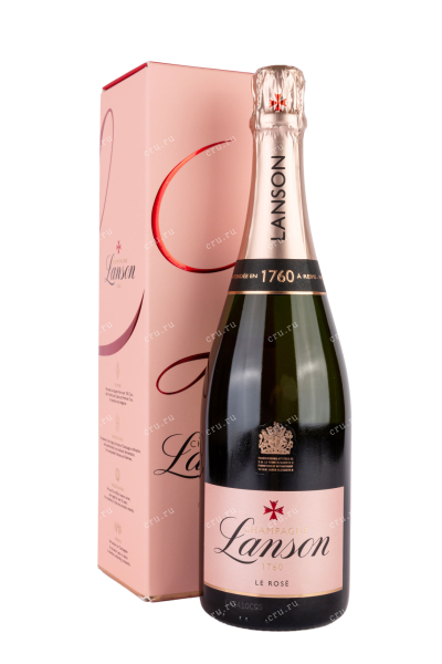 Шампанское Lanson Le Rose Brut in gift box  0.75 л