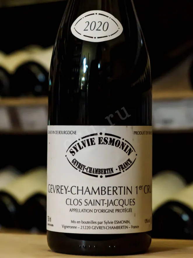 В магазине Крю Профи Gevrey‐Chambertin 1er Cru Clos St.-Jacques Sylvie Esmonin 2020 0.75 л