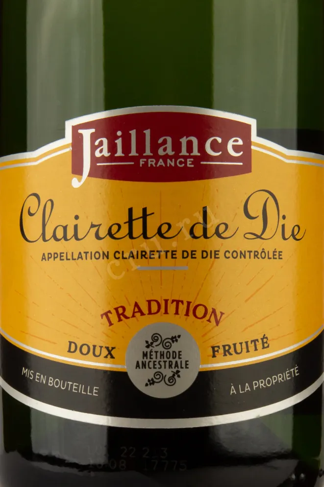 Этикетка Jaillance Clairette de Die Tradition 2020 0.75 л