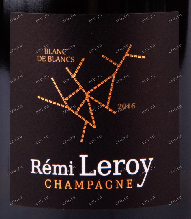 Этикетка игристого вина Remi Leroy Blanc de Blancs Millesime 2016 0.75 л