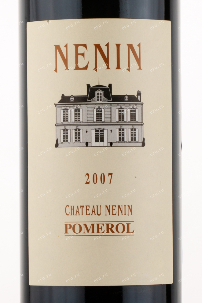 Этикетка вина Chateau Nenin Pomerol 2007 0.75 л