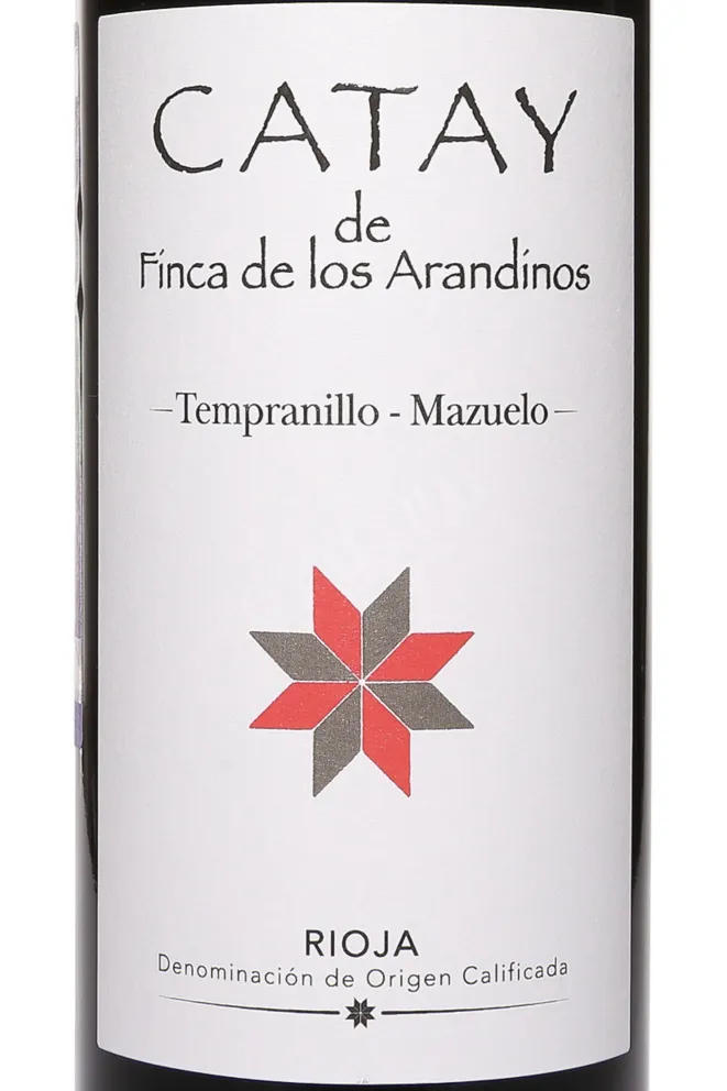 Этикетка Finca de los Arandinos Catay Tempranillo-Mazuelo 2021 0.75 л
