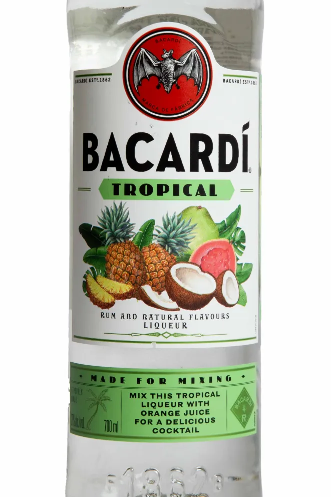Этикетка Bacardi Tropical 0.7 л