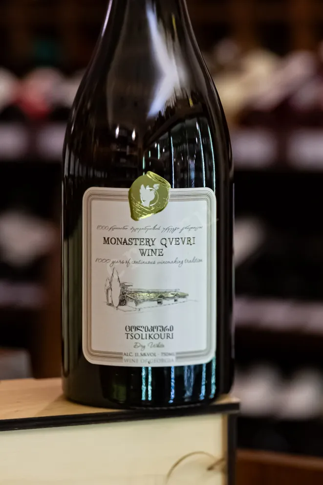 В магазине Крю Профи Winery Khareba Monastery Qvevri Wine Tsolikouri 2021 0.75 л