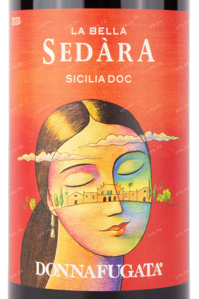 Этикетка вина Седара Сицилия 2020 0.75