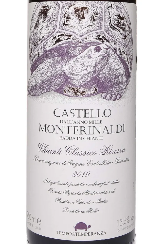 Этикетка Castello Monterinaldi Chianti Classico Riserva 2019 0.75 л