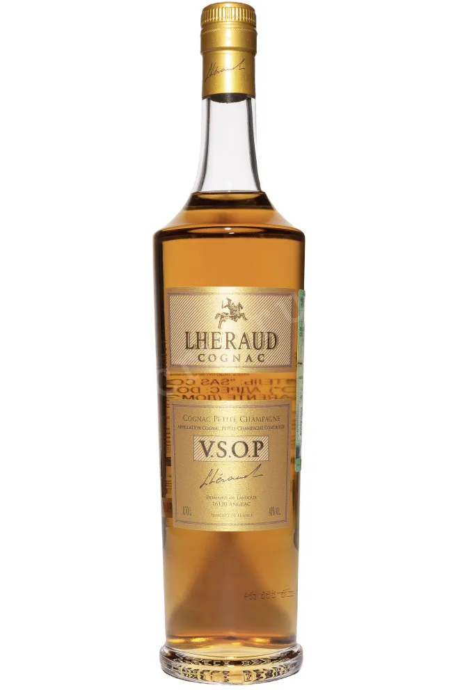 Бутылка Lheraud Petite Champagne VSOP in gift box with 1 glass 2020 0.7 л