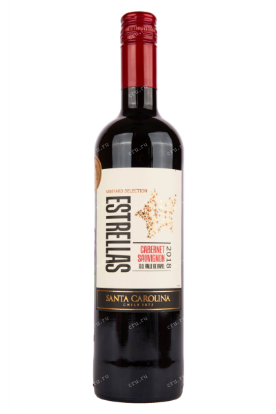 Вино Estrellas Cabernet Sauvignon 2018 0.75 л
