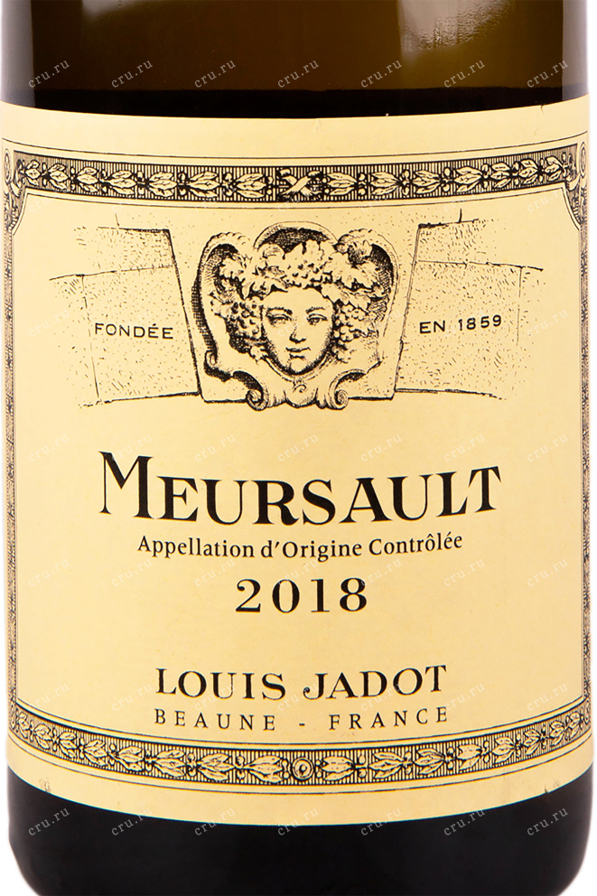 Этикетка вина Louis Jadot Meursault AOC 2018 0.75 л