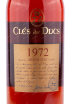 Арманьяк Cles des Ducs 1972 0.7 л