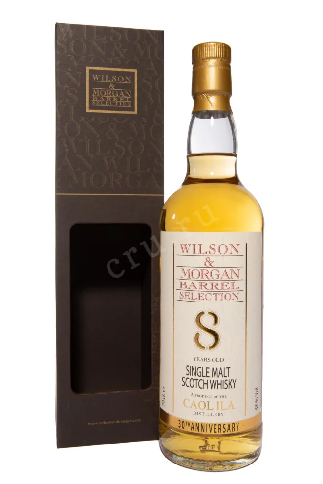 Виски Wilson&Morgan Barrel Selection Caol Ila 8 years in gift box  0.7 л
