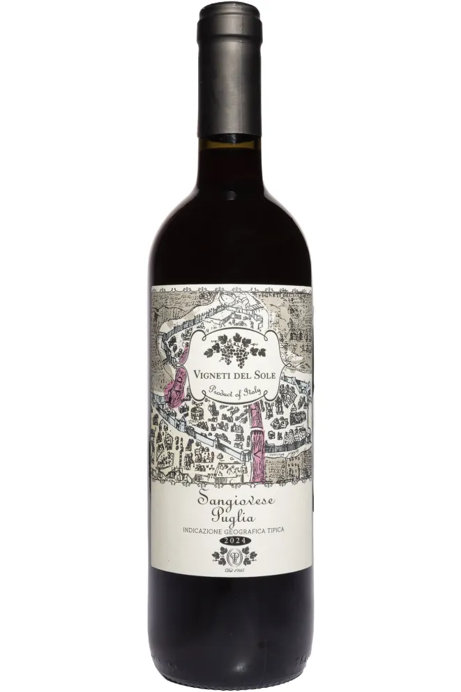 Вино Vigneti Del Sole Sangiovese Puglia IGT 2024 0.75 л