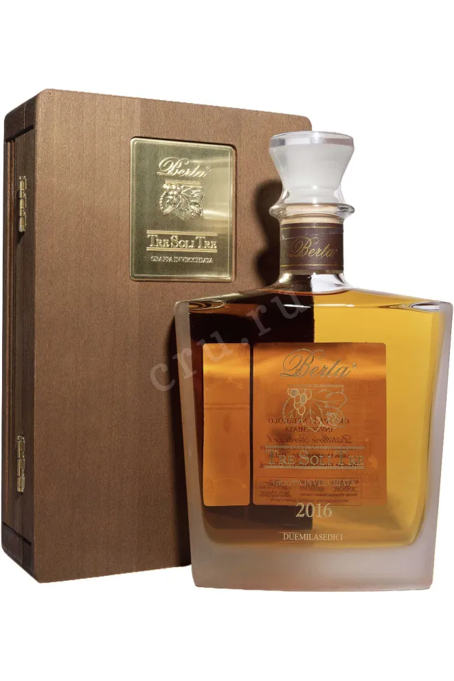 Граппа Berta Tre Soli Tre 2016 0.7 л