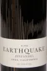 Этикетка Earthquake Zinfandel 2021 0.75 л