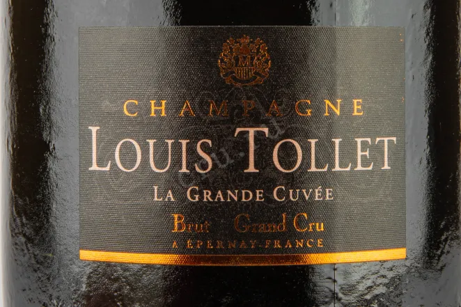 Этикетка Louis Tollet La Grande Cuvee Grand Brut 0,75 л