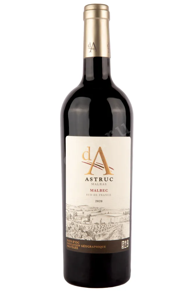 Вино Domaines Astruc Malbec 2019 0.75 л