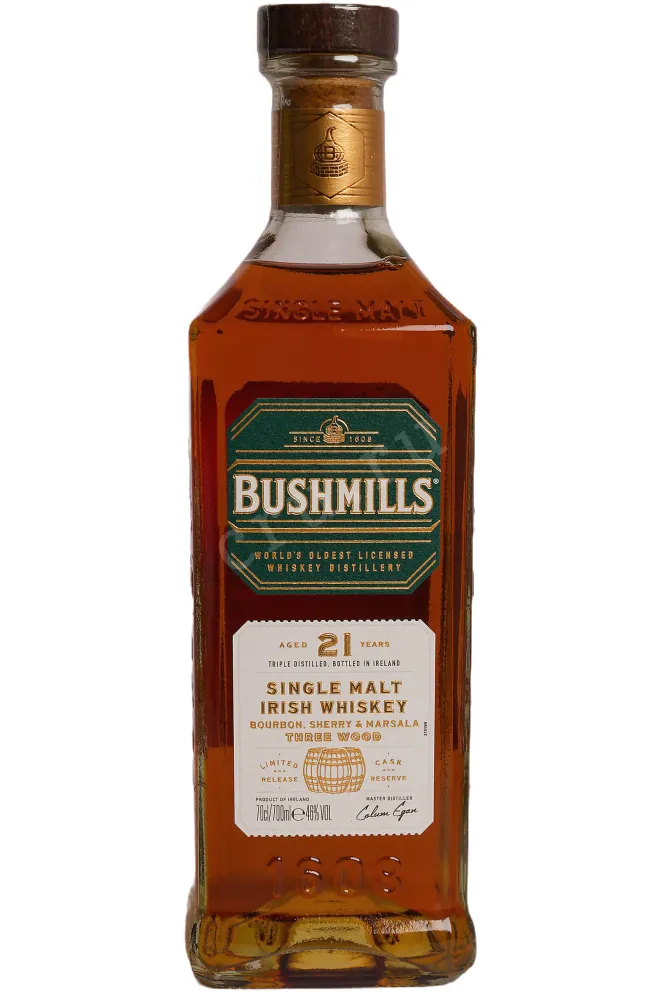 Бутылка Bushmills 21 Years Single Malt 2023 0.7 л